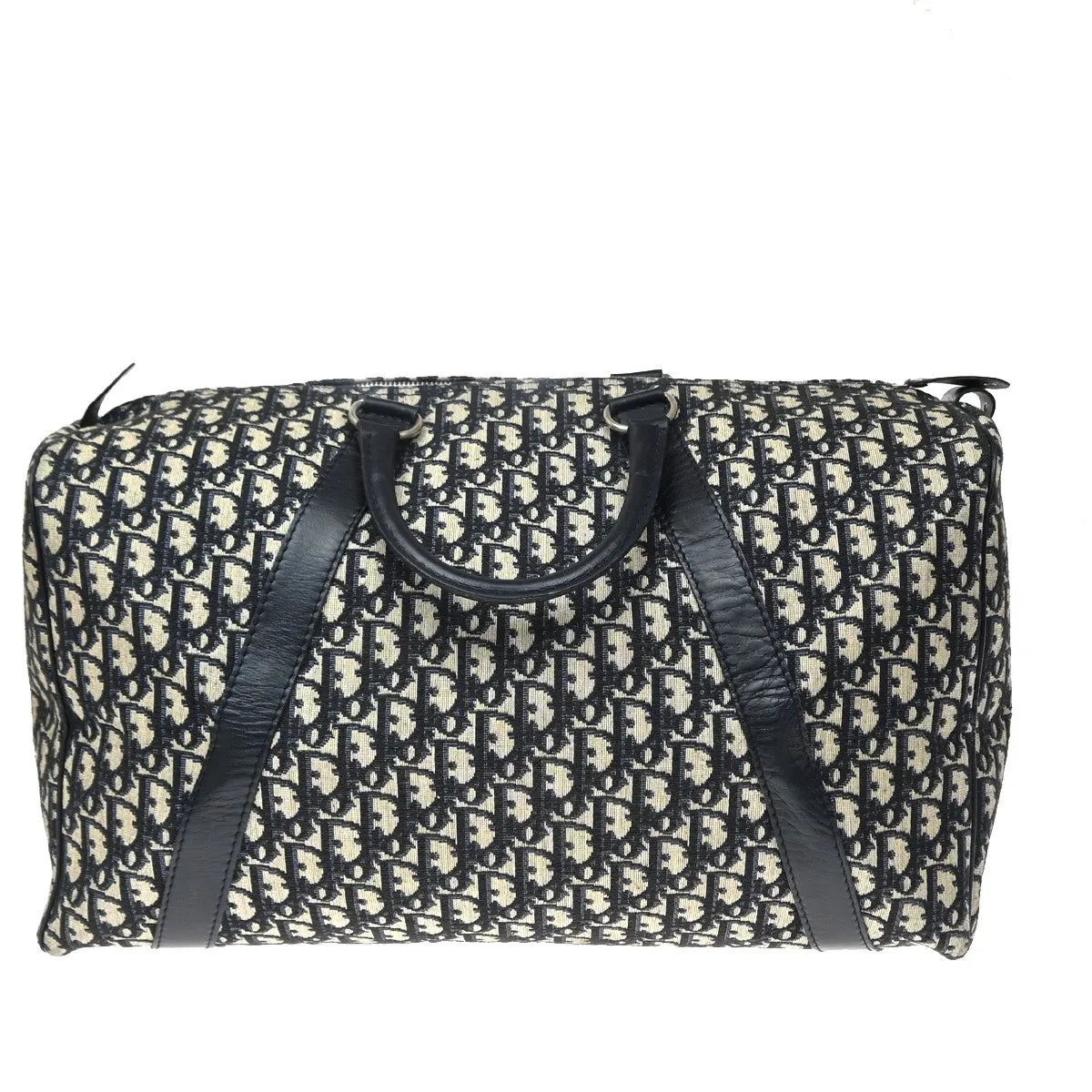 Christian Dior Vintage Bowling monogram canvas, Navy, Canvas, Handbag