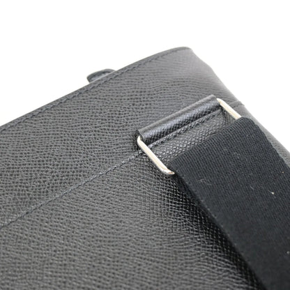 Givenchy Logo Messenger Leather, Black, Leather, Shoulder Bag