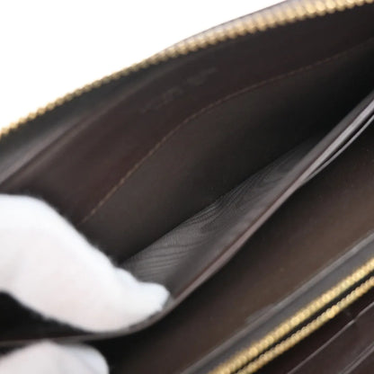 Bottega Veneta Intrecciato Long Zip Leather, Brown, Leather, Wallet