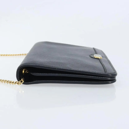 Christian Dior Vintage Honeycomb chain Canvas, Black, Canvas, Shoulder Bag