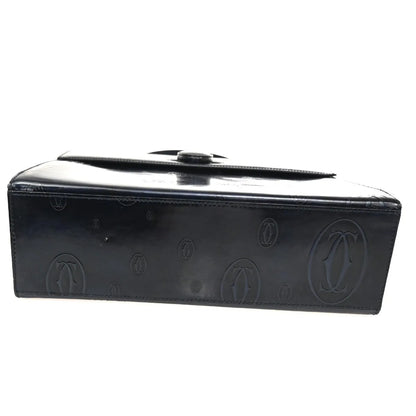 Cartier Happy Birthday Patent Leather, Navy, Patent Leather, Handbag