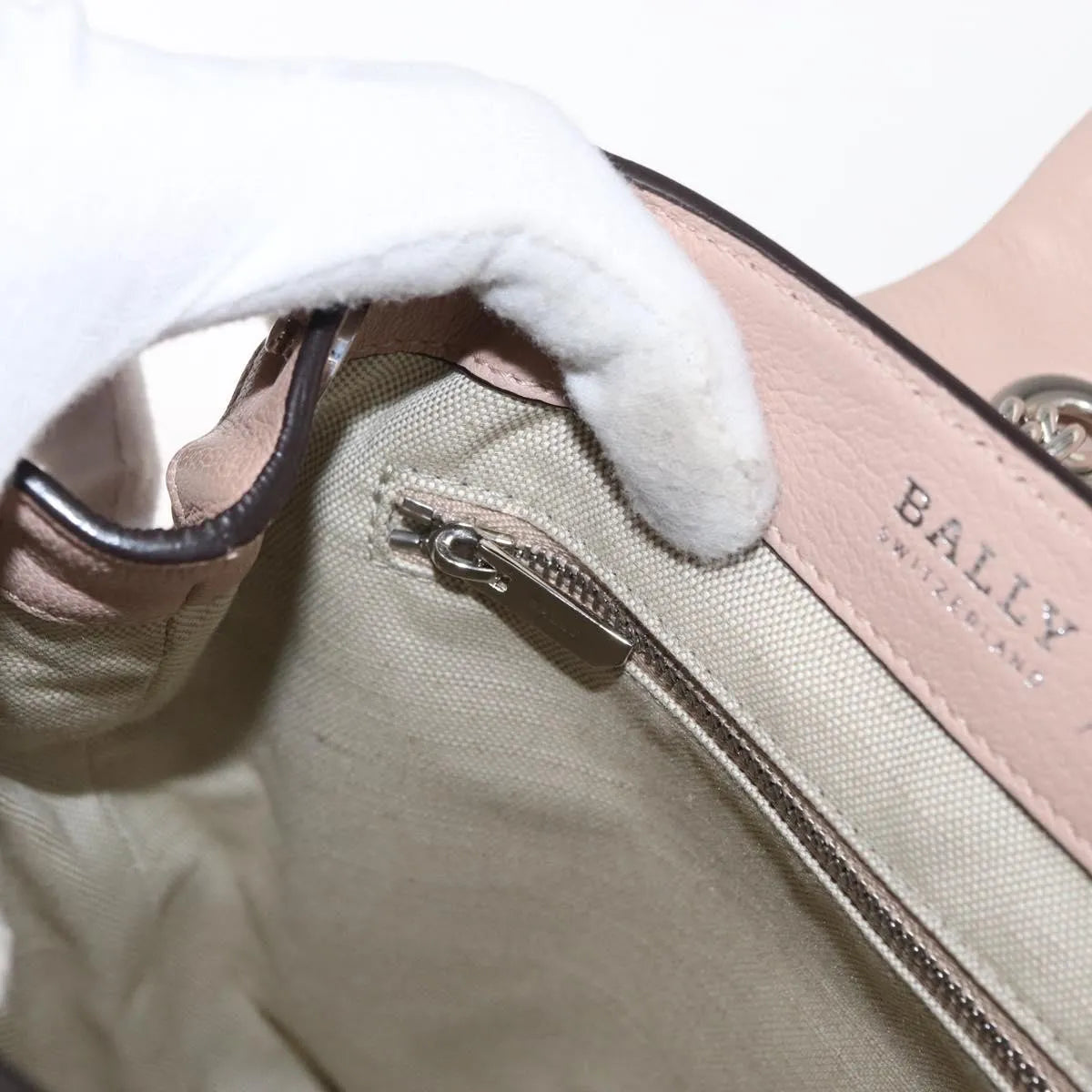 Bally Vintage Leather, Pink, Leather, Backpack