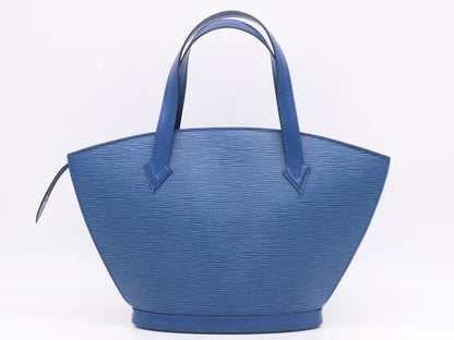 Louis Vuitton Saint Jacques Epi Leather, Blue, Leather, Handbag