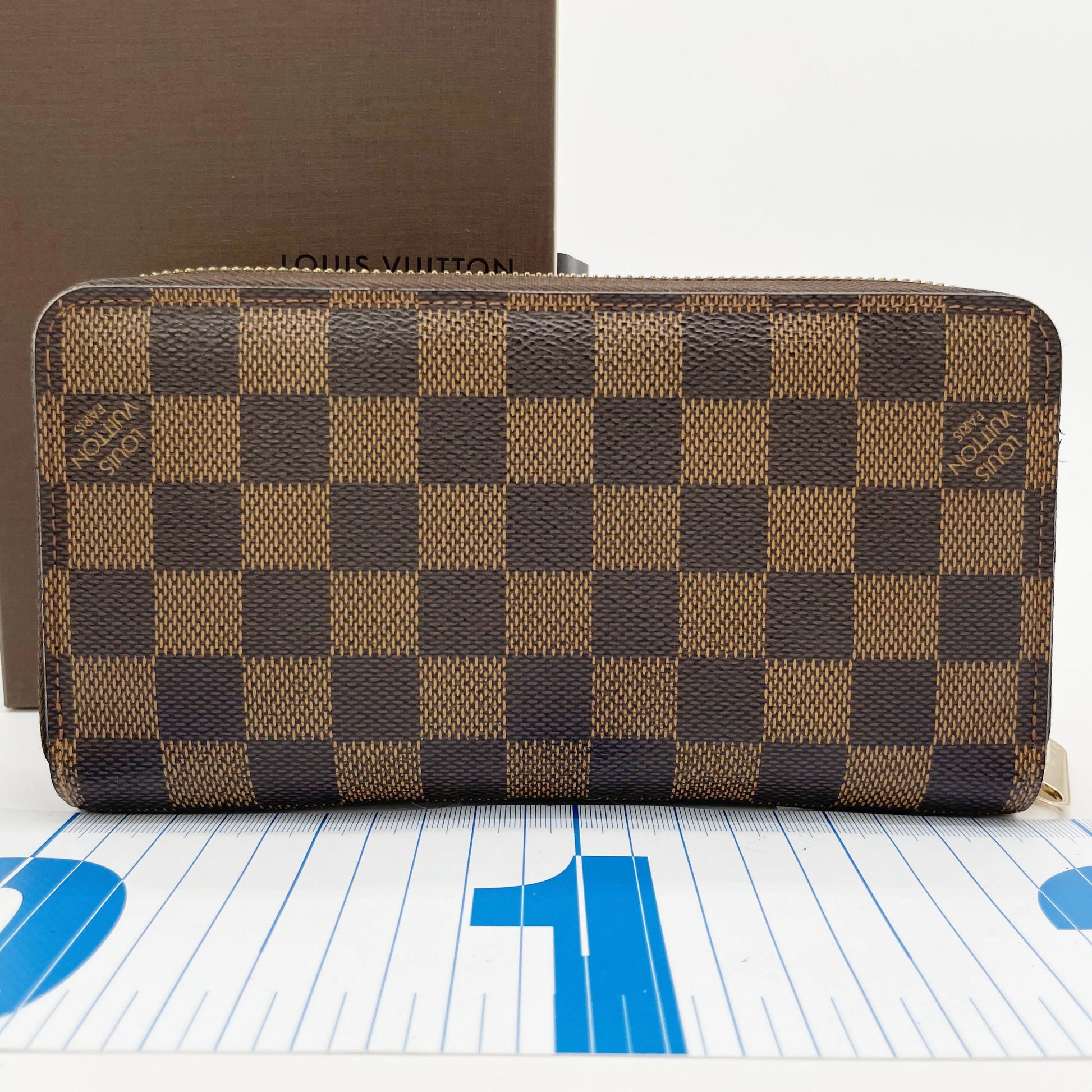 Louis Vuitton Zippy Wallet NM Damier, Brown, Canvas, Wallet