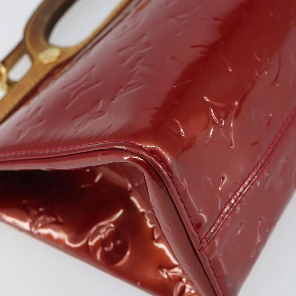 Louis Vuitton Roxbury Drive Monogram Vernis, Red, Patent Leather, Handbag