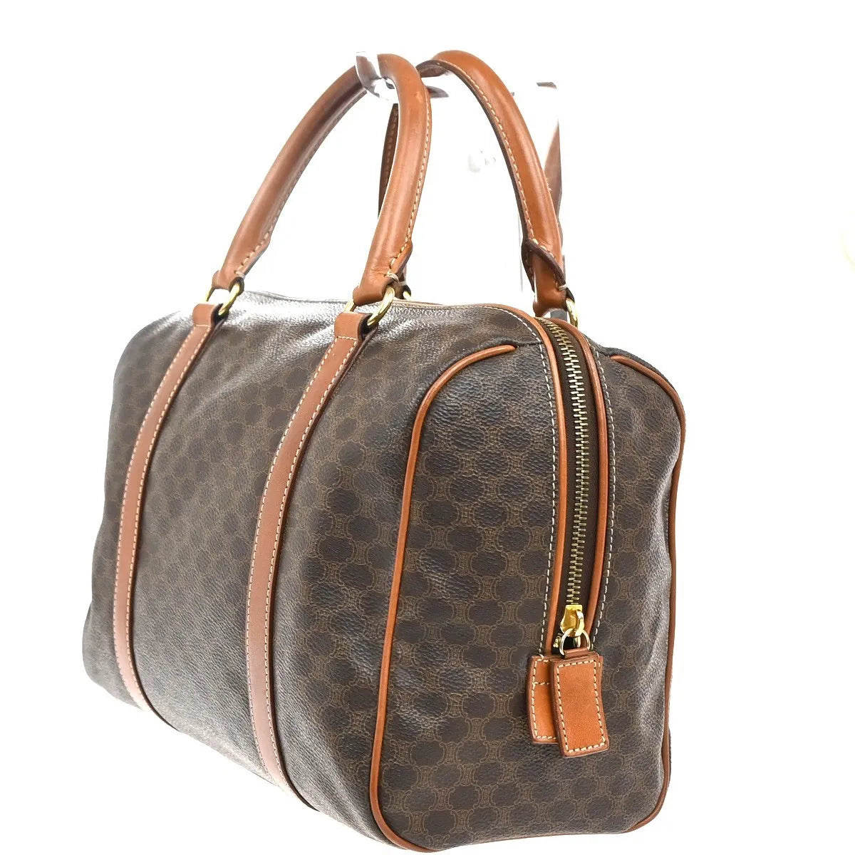 Celine Macadam Macadam with leather, Brown, PVC, Handbag