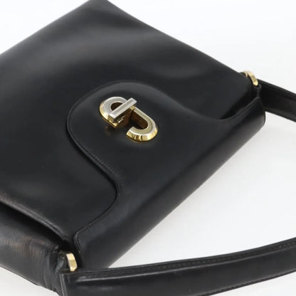 Gucci Vintage Leather, Black, Leather, Handbag