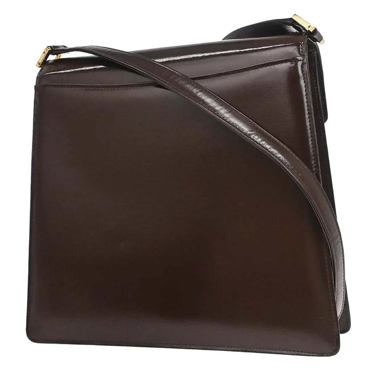 Saint Laurent Vintage Leather, Brown, Leather, Shoulder Bag