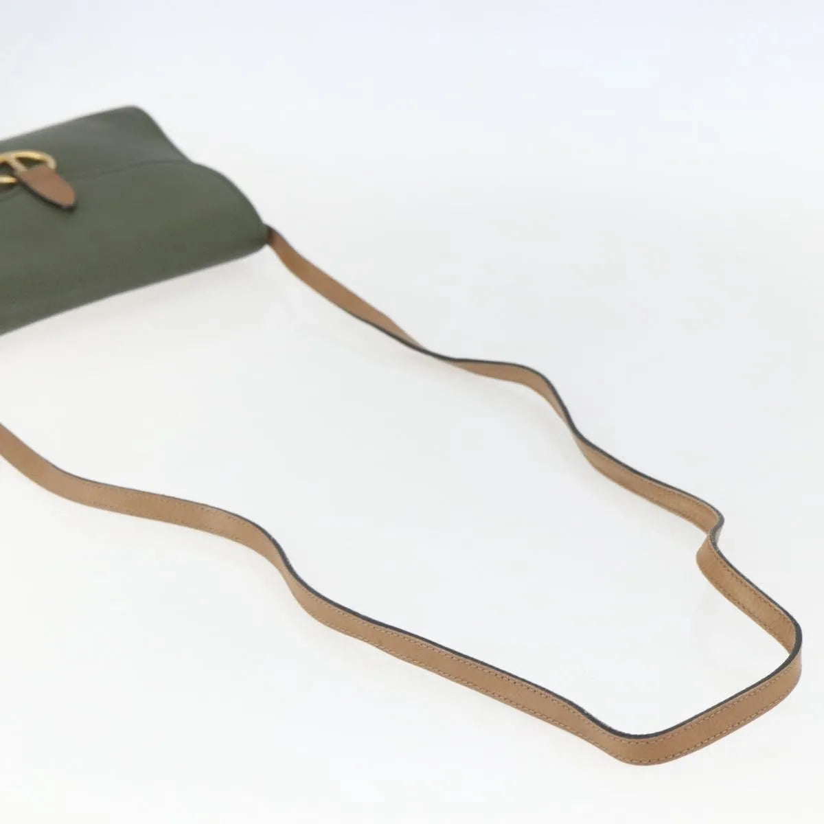 Christian Dior Vintage Leather, Khaki, Leather, Shoulder Bag