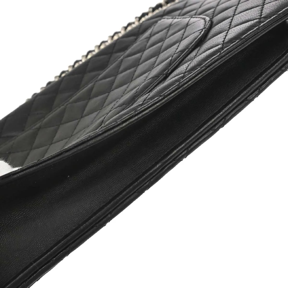 Chanel Wallet on Chain Quilted Lambskin, Black, Leather, Wallet
