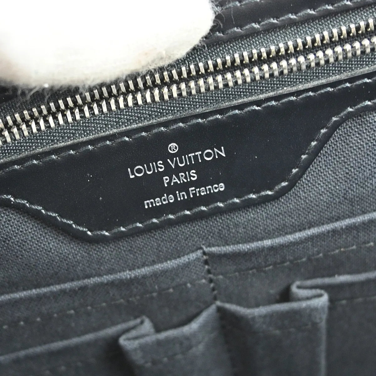 Louis Vuitton Poche Documents Damier Graphite, Gray, Canvas, Clutch