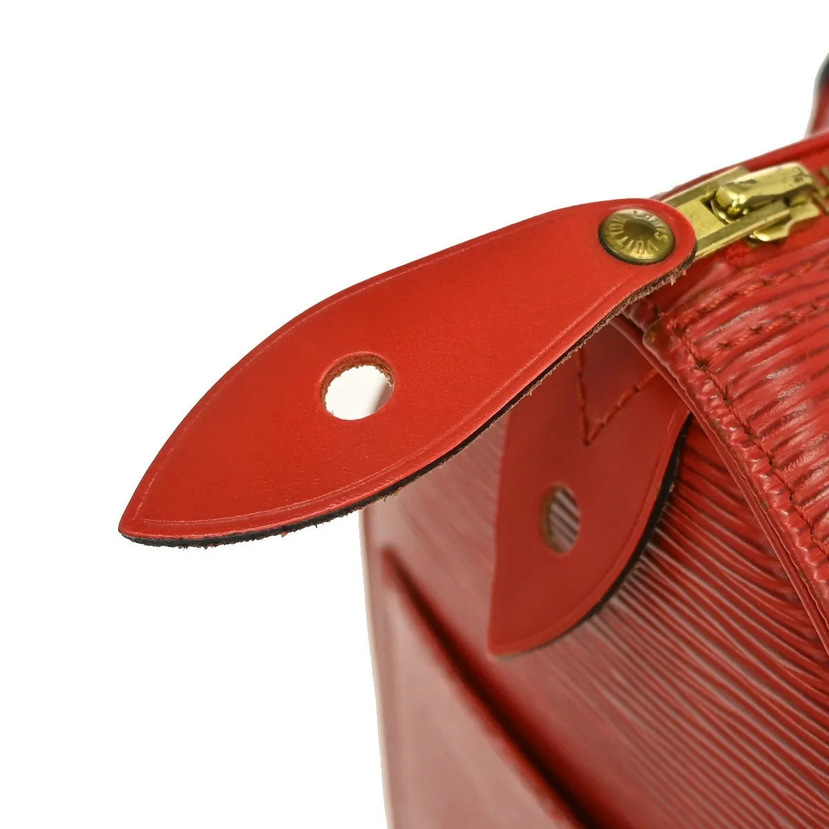 Louis Vuitton Speedy Epi, Red, Leather, Handbag