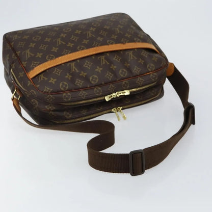 Louis Vuitton Reporter Monogram Canvas, Brown, Canvas, Shoulder Bag