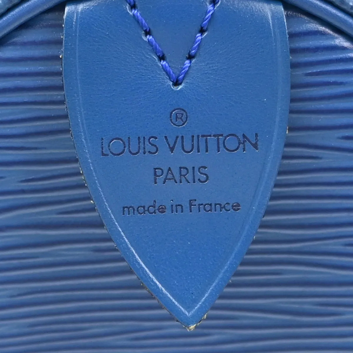 Louis Vuitton Speedy Epi Leather, Blue, Leather, Handbag