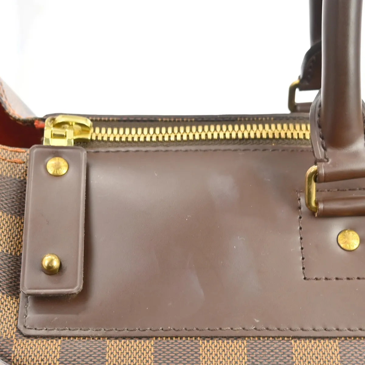 Louis Vuitton Greenwich Damier, Brown, Canvas, Handbag