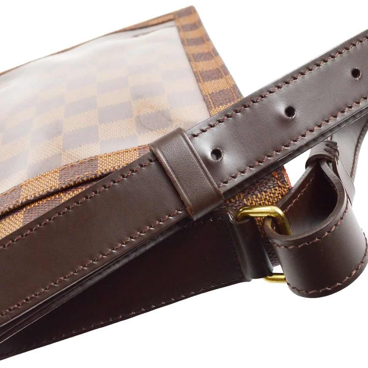Louis Vuitton Portobello Messenger Damier, Brown, Canvas, Clutch