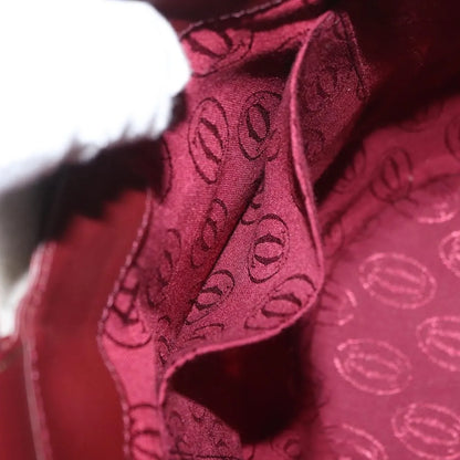 cartier Must de cartier Leather, Burgundy, Leather, Shoulder Bag