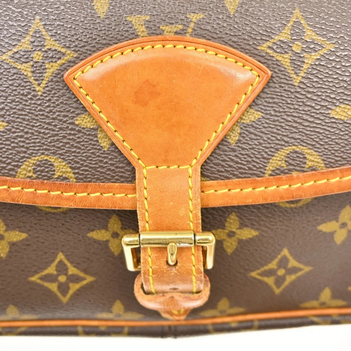 Louis Vuitton Sologne Monogram Canvas, Brown, Canvas, Shoulder Bag