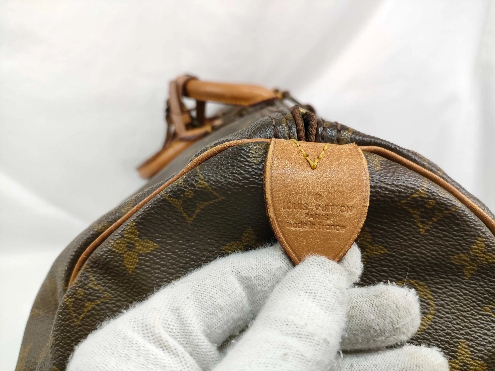 Louis Vuitton Keepall Monogram Canvas, Beige, Canvas, Travel Bag