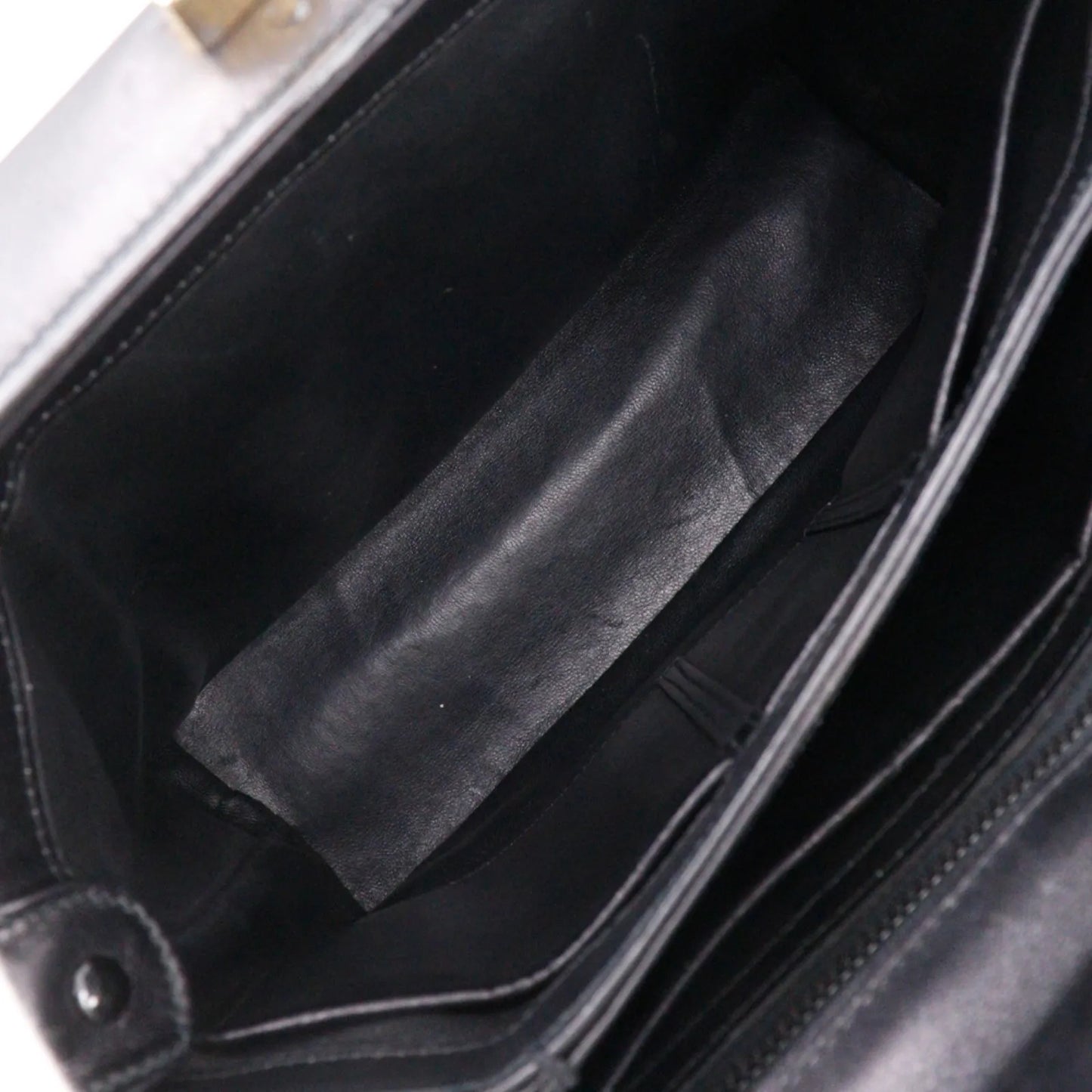 Gucci Vintage Leather, Black, Leather, Shoulder Bag