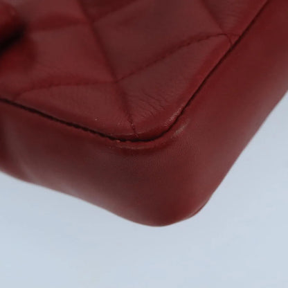 Chanel Vintage CC Flap Waist Quilted Leather, Red, Leather, Clutch