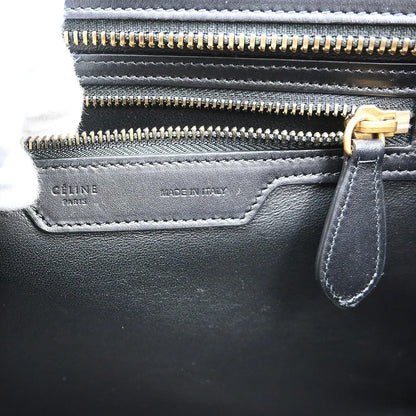 Celine Tricolor Shoulder Luggage Leather, Multicolour, Leather, Tote Bag