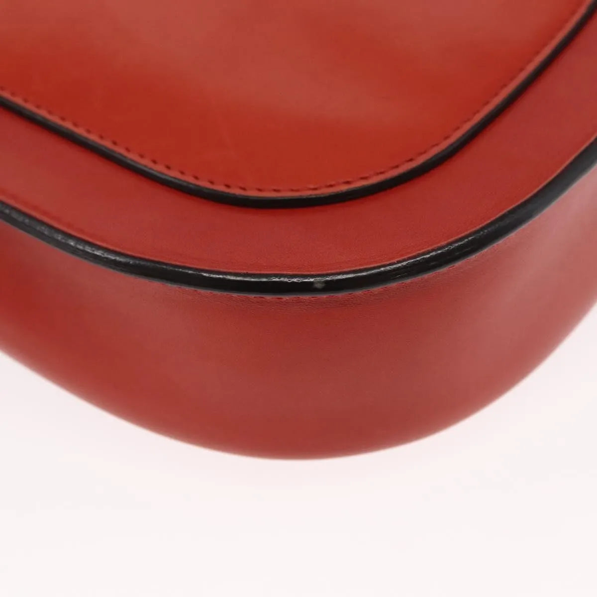 Celine Trotteur Messenger Calfskin, Orange, Leather, Shoulder Bag