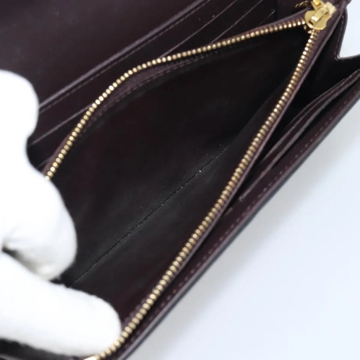 Louis Vuitton Sarah Chain Monogram Vernis, Burgundy, Patent Leather, Clutch