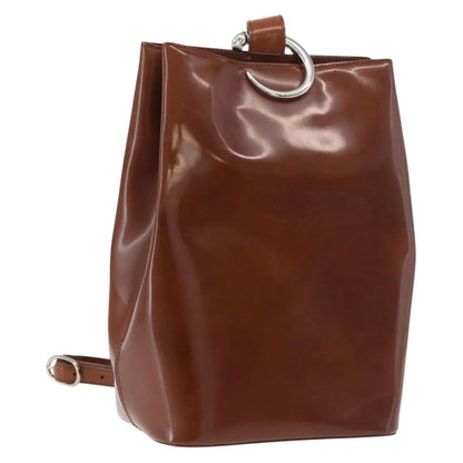 Cartier Panthère Patent leather, Brown, Patent Leather, Backpack