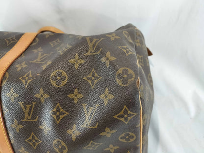 Louis Vuitton Keepall Monogram Canvas, Beige, Canvas, Travel Bag