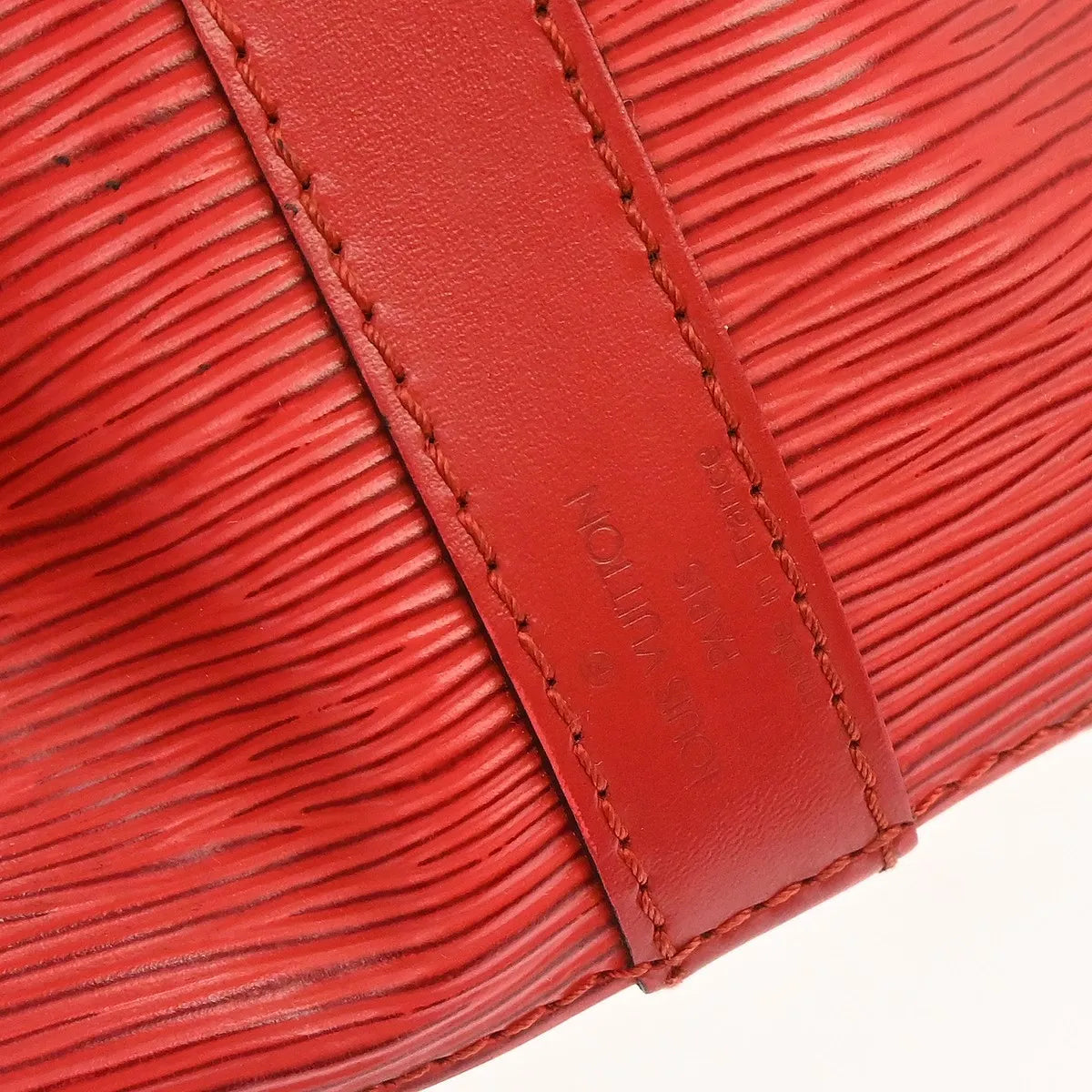 Louis Vuitton Petit Noe Epi Leather, Red, Leather, Shoulder Bag