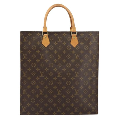 Louis Vuitton Sac Plat Monogram Canvas, Brown, Canvas, Handbag