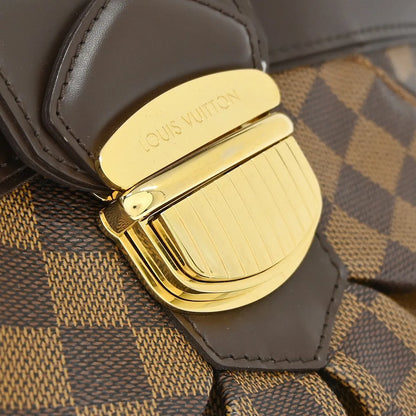 Louis Vuitton Sistina Damier, Brown, Canvas, Shoulder Bag