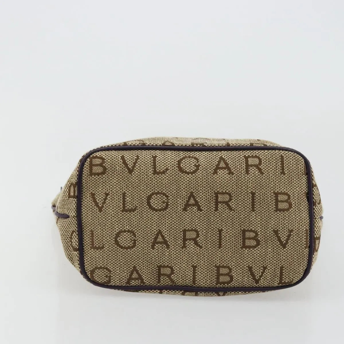Bvlgari Logomania Canvas, Beige, Canvas, Tote Bag
