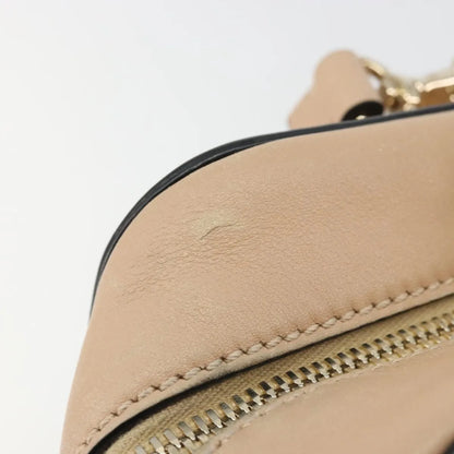 Valentino Garavani Convertible Zip Satchel Leather with Micro Rockstuds, Beige, Leather, Handbag