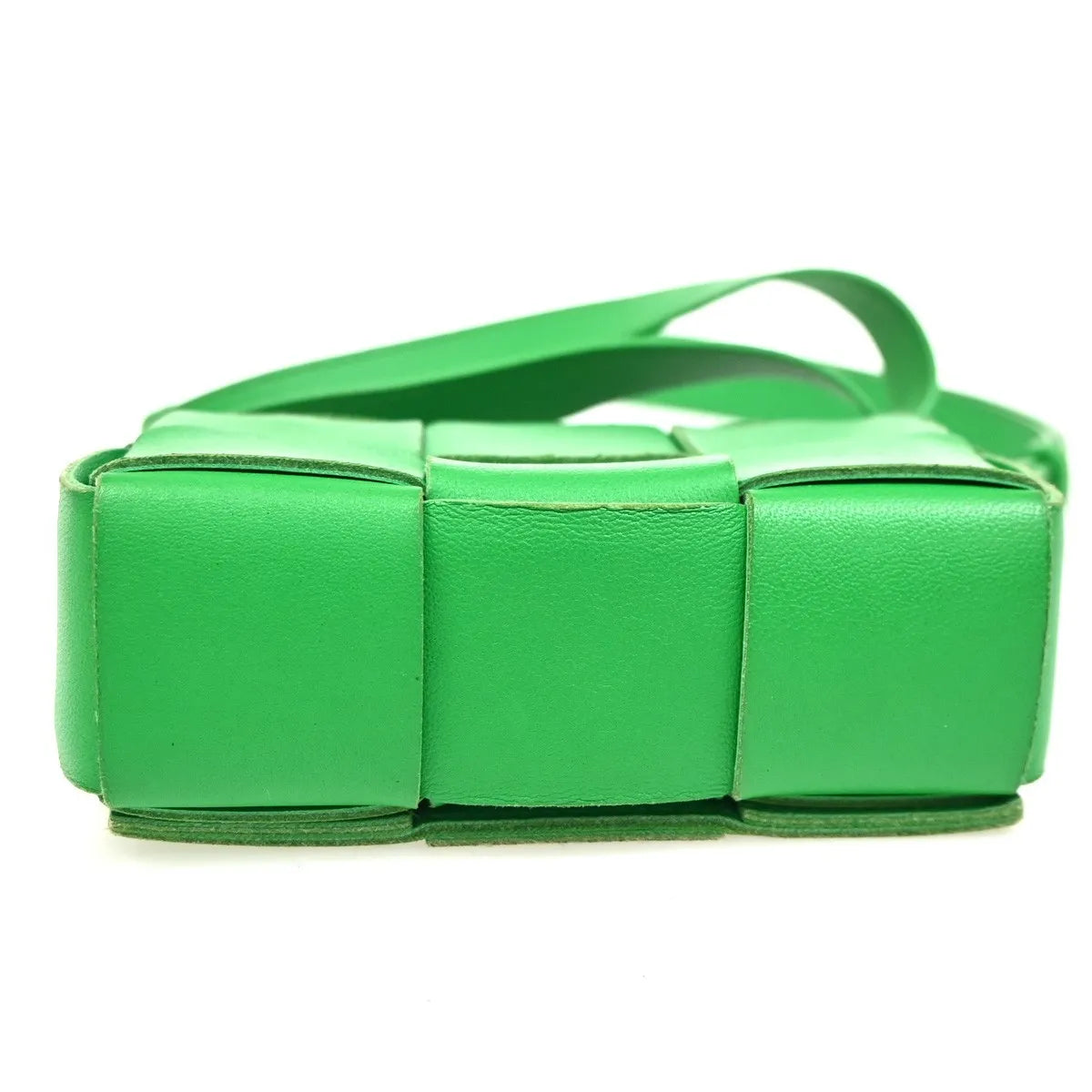 Bottega Veneta Cassette Maxi Intrecciato Leather, Green, Leather, Shoulder Bag