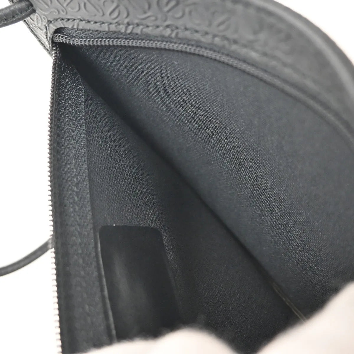 Loewe Anagram Leather, Black, PVC, Shoulder Bag