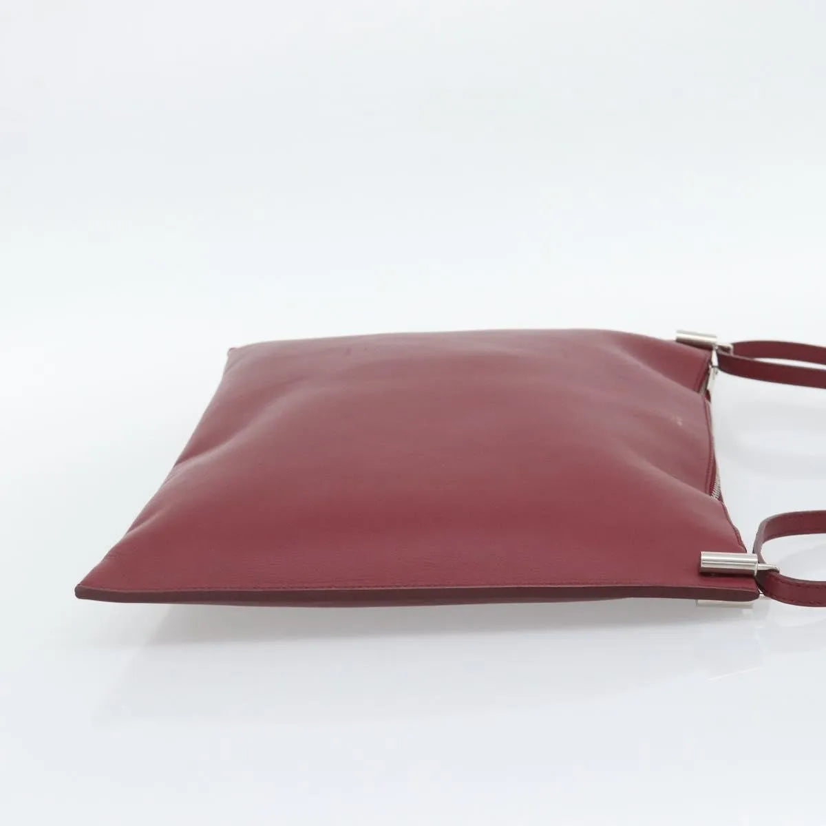 Celine Fortune Cookie Convertible Leather, Burgundy, Leather, Shoulder Bag