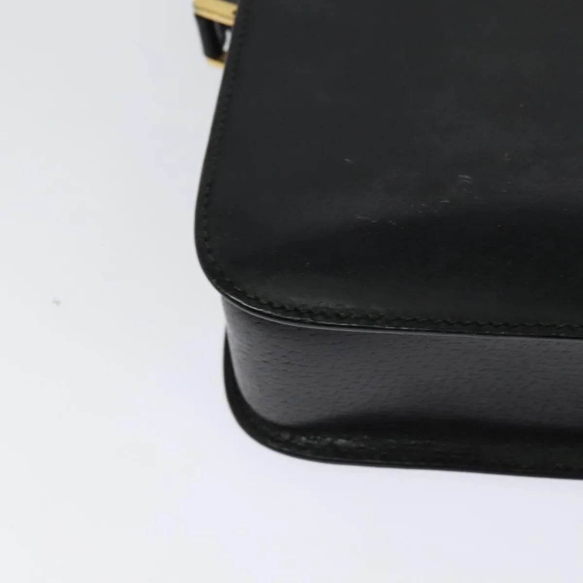 Gucci Vintage Leather, Black, Leather, Shoulder Bag
