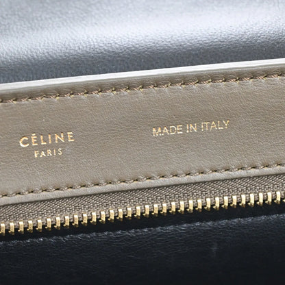 Celine Trapeze Leather with Suede, Multicolour, Leather, Handbag