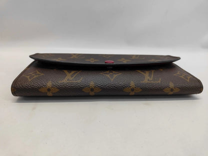Louis Vuitton Emilie Monogram Canvas, Brown, Canvas, Wallet