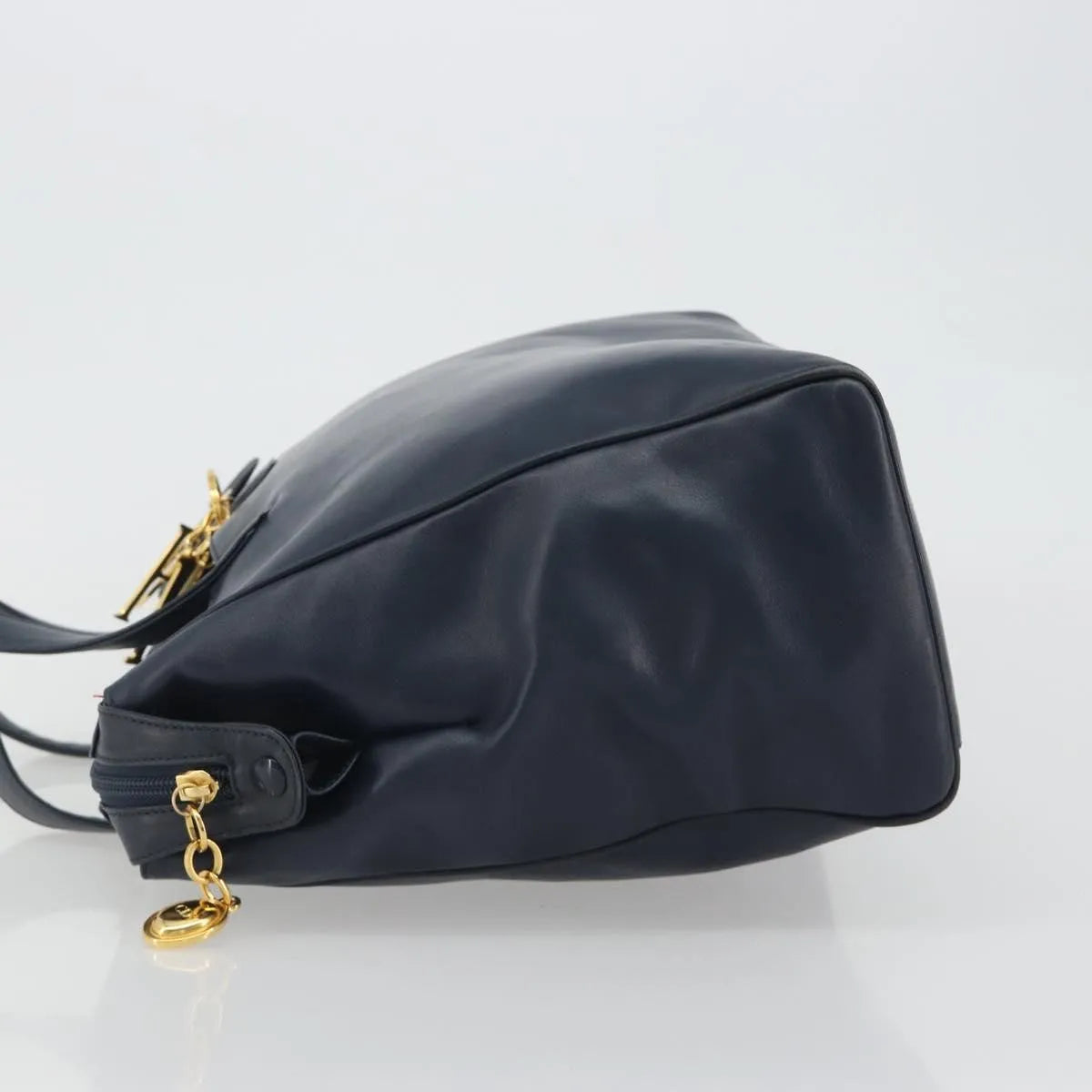 Christian Dior Vintage Leather, Navy, Leather, Handbag