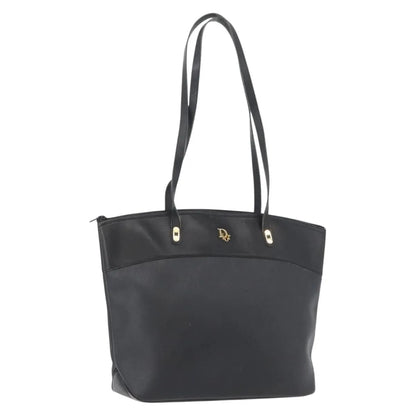 Christian Dior Vintage Honeycomb Canvas, Black, PVC, Shoulder Bag