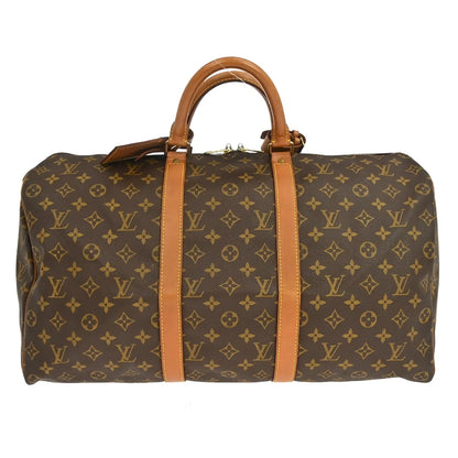 Louis Vuitton Keepall Monogram Canvas, Brown, Canvas, Travel Bag