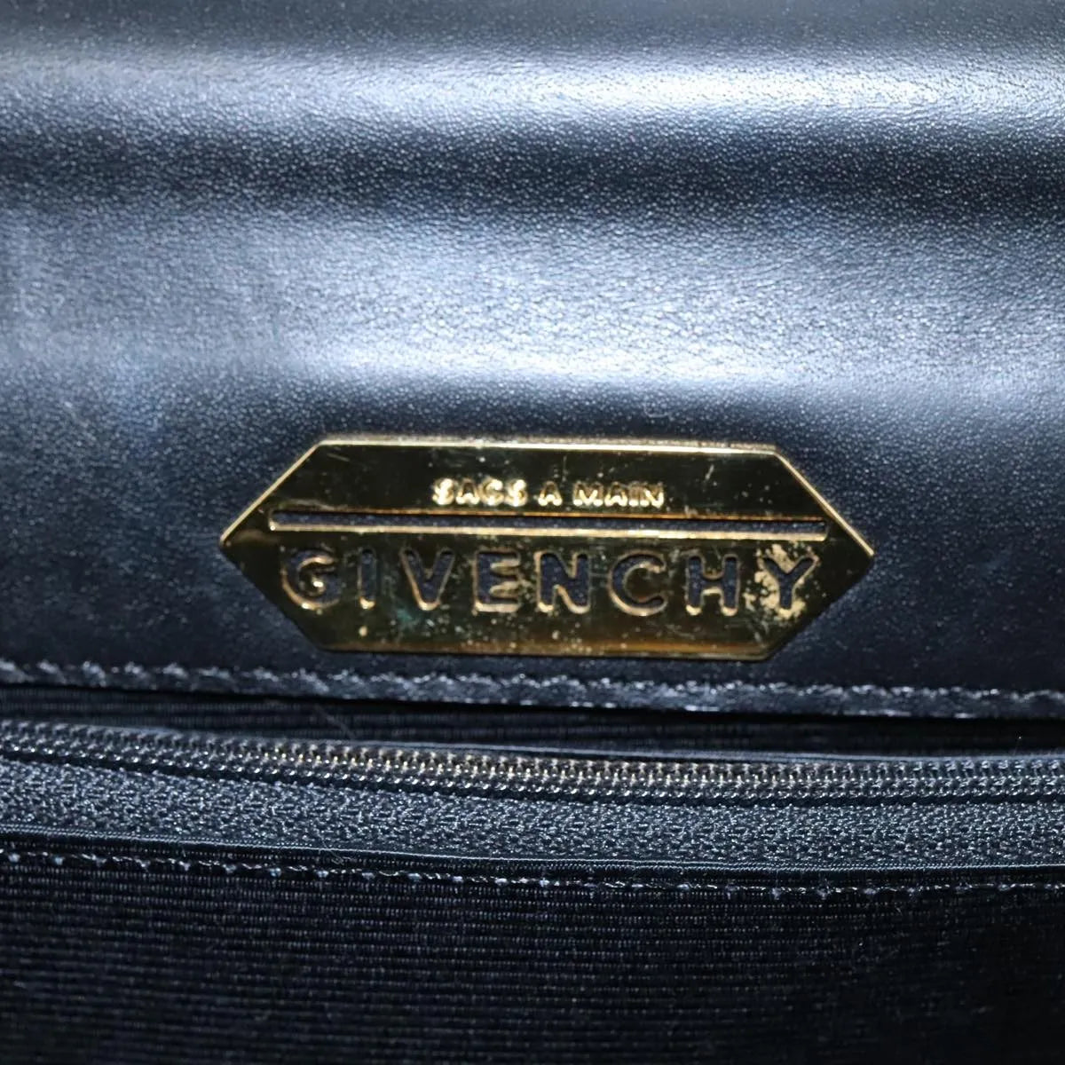 Givenchy Vintage Leather, Black, Leather, Handbag