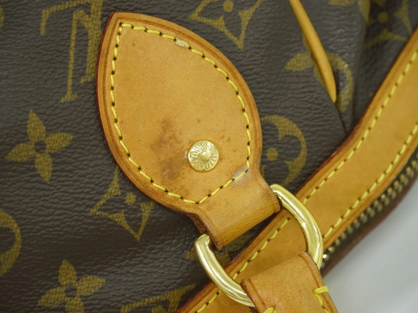 Louis Vuitton Tivoli Monogram Canvas, Brown, Canvas, Handbag