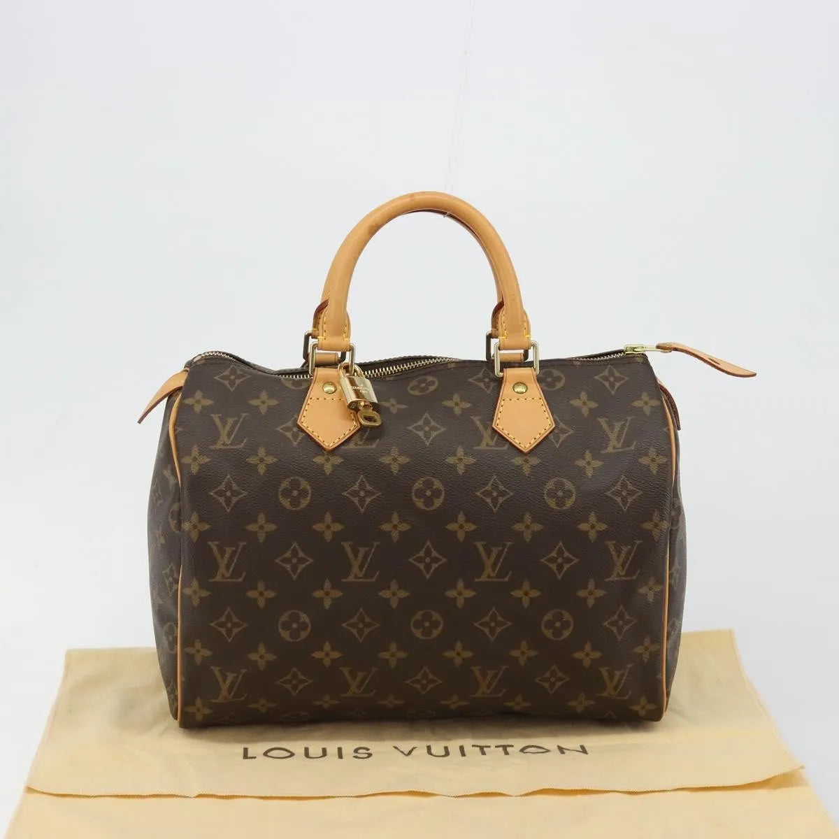 Louis Vuitton Speedy Monogram Canvas, Brown, Canvas, Handbag