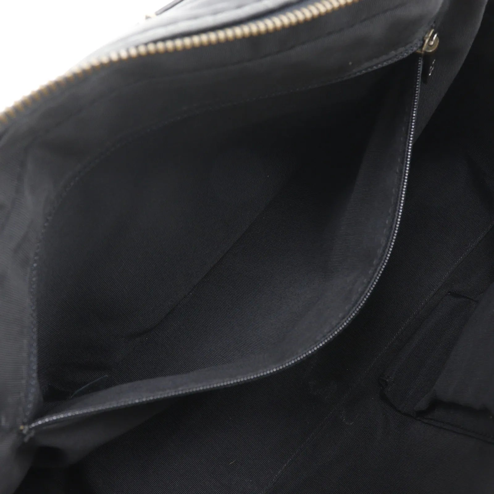 Chanel Surpique Boston Quilted Leather, Black, Leather, Handbag