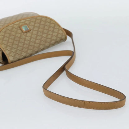 Celine Vintage Macadam Canvas, Beige, Canvas, Shoulder Bag