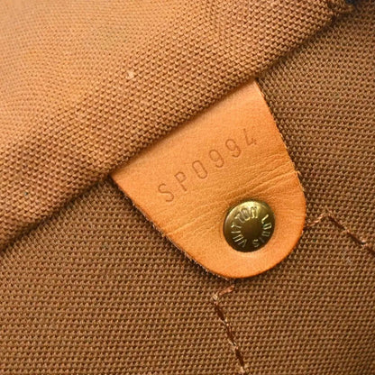Louis Vuitton Speedy Monogram, Brown, Canvas, Handbag